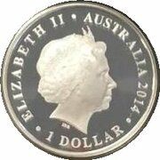 1 Dollar - Elizabeth II 4th Portrait - Goldrush obverse image