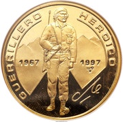 100 Pesos Che Guerrilla Fighter, Cuba, 1997 reverse image