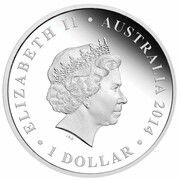 1 Dollar - Elizabeth II 4th Portrait - Rock Fishing obverse image