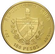 100 Pesos 40th Anniversary of Revolution obverse image