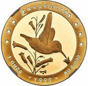 100 Pesos Bee Hummingbird, Cuba, 1999 reverse image