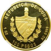 100 Pesos 1st. Wind Rose of Juan de la Cosa obverse image