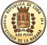 200 Pesos Apatosaurus obverse image