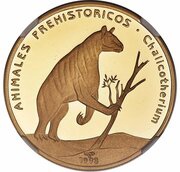 200 Pesos Chalicotherium, Cuba, 1993 reverse image