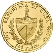500 Pesos 40th. Moncada Anniversary obverse image