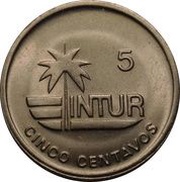 5 Centavos INTUR, Cuba, 1981-1989 reverse image