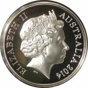 1 Dollar - Elizabeth II 4th Portrait - 30th Anniversary of the $1 Coin - High Relief Silver Proof obverse image