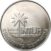 50 Centavos INTUR, Cuba, 1981 reverse image