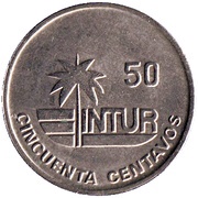 50 Centavos INTUR, Cuba, 1989 reverse image