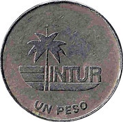 1 Peso INTUR, Cuba, 1981 reverse image