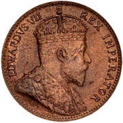 ¼ Piastre - Edward VII obverse image