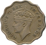 ½ Piastre - George VI obverse image