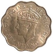 ½ Piastre - George VI obverse image