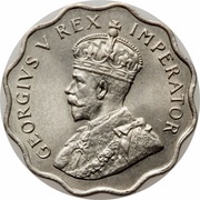 1 Piastre - George V obverse image