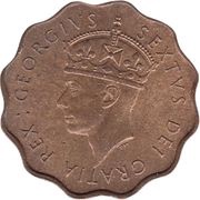 1 Piastre - George VI obverse image