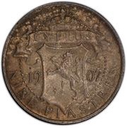 9 Piastres - Edward VII reverse image