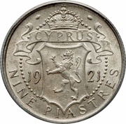 9 Piastres - George V reverse image