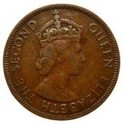 5 Mils - Elizabeth II 1st portrait obverse image