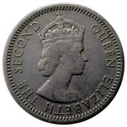 25 Mils - Elizabeth II 1st portrait obverse image