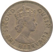 50 Mils - Elizabeth II 1st portrait obverse image