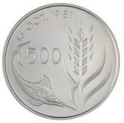 500 Mils World Food Day - Silver Proof issue reverse image