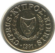 1 Cent Type 2 coat of arms obverse image