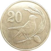 20 Cents Solid value number, Cyprus, 1983 reverse image