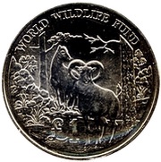 1 Pound WWF, Cyprus, 1986 reverse image