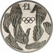 1 Pound Olympic Games Barcelona, Cyprus, 1992 reverse image