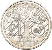 1 Pound United Nations - Silver Proof issue reverse image