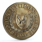 1 Pound Cyprus Orchid obverse image