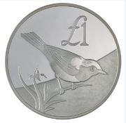1 Pound Cyprus Bird - Silver Proof Issue, Cyprus, 2000 reverse image