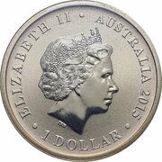 1 Dollar - Elizabeth II 4th Portrait - Merry Christmas 2015 obverse image