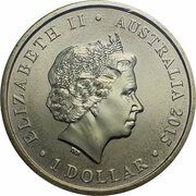 1 Dollar - Elizabeth II 4th Portrait - Longest Reigning Monarch obverse image