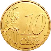 10 Euro Cents reverse image