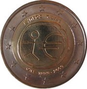 2 Euros 10 Years of EMU obverse image