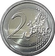 2 Euros Erasmus Programme reverse image