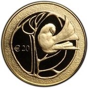 20 Euros 50th Anniversary of the Republic of Cyprus - gold reverse image