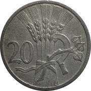 20 Haléřů reverse image