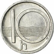 10 Haléřů reverse image