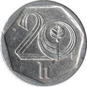 20 Haléřů reverse image