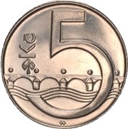 5 Korun reverse image