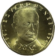 20 Korun Edvard Beneš reverse image