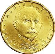 20 Korun Alois Rašín reverse image