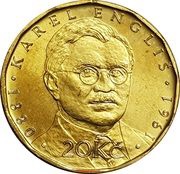 20 Korun Karel Engliš reverse image