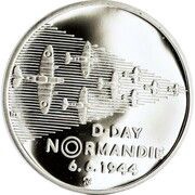 200 Korun Allied Landings in Normandy, Czech Republic, 1994 reverse image