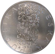 200 Korun Tram in Brno obverse image