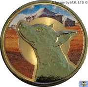 1 Dollar - Elizabeth II 4th Portrait - Unlikely Heroes - Horrie the Dog reverse image