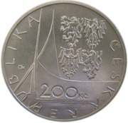200 Korun Monastery Na Slovanech - Emauzy obverse image
