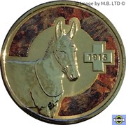 1 Dollar - Elizabeth II 4th Portrait - Unlikely Heroes - Murphy the Donkey reverse image
